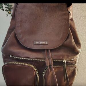 Vera Bradley Chocolate Leather Backpack